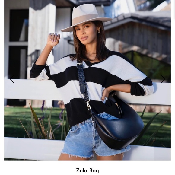 Moon shaped Vegan Leather crescent Hobo Bag- Rachel Zoe - Picture 2 of 5